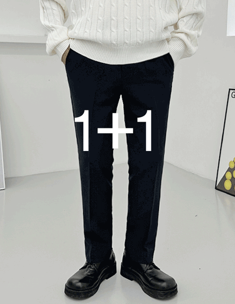 1+1 [특가] 포시즌 ~5XL 히든밴딩 매직 슬랙스